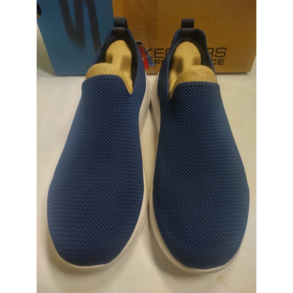 Skechers Go Walk Joy Navy Blue Knit Slip On Walking Shoes 216170WW Mens 7